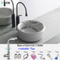 Nordic minimalist bathroom light gray washbasin matte ceramic countertop basin hot and cold water faucet toilet sink drain set