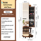 Nordic luxury Multifunctional mirror cabinet floor-standing rotatable pull-out storage makeup full-body mirror cabinet