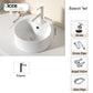 Nordic simple white ceramic basin countertop bathroom basen outdoor sink