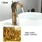 European retro luxury bathroom faucet swan shape all copper ceramic core supercharged personalized tap toilet accessories