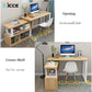 Home Multifunctional Desktop Computer Desk Integrated Rotatable Simple Bedroom Corner L-Shaped Desk Storage Bookcase