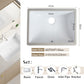 Nordic white basen bathroom undermount basin ceramic small size simple round corner depth toilet sink with drain & bracket set