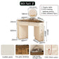 Nordic luxury small corner dressing table 80cm bedroom bedside triangle visual dressing table with smart mirror rotatable makeup stool with storage cabinet