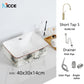 Nordic luxury bathroom ceramic washbasin home toilet balcony small size countertop art sink