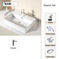 Nordic simple white ceramic basin countertop bathroom basen outdoor sink