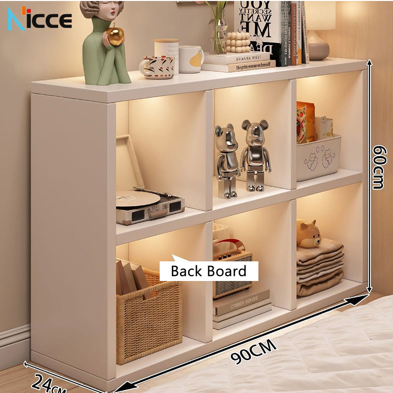 Home simple floor-to-ceiling cabinet living room multi-functional bedroom storage rack I am a bay window lattice kabinet