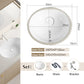 Nordic white basen bathroom undermount basin ceramic small size simple round corner depth toilet sink with drain & bracket set