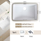 Nordic white basen bathroom undermount basin ceramic small size simple round corner depth toilet sink with drain & bracket set