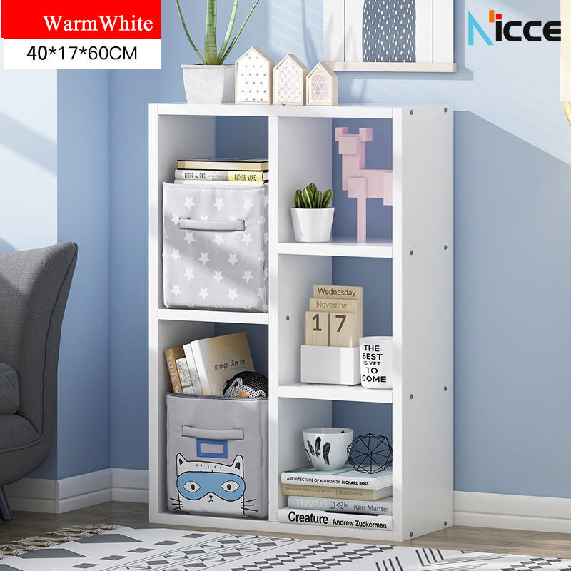 Simple home multifunctional corner cabinet MDF triangle floor bookcase small apartment corner storage rack  kabinet buku almari baju cabinet dapur almari buku