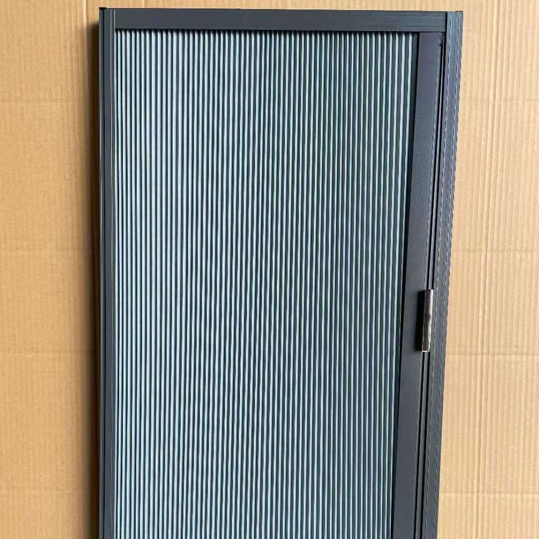 customize household multifunctional honeycomb door aluminum alloy frame woven fabric door page folding sliding door no punching bathroom waterproof and moisture-proof door patio non-woven fabric blackout curtain