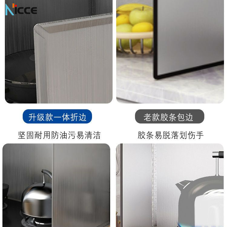 Customize kitchen stainless steel oil baffle thickened 0.6mm splash-proof waterproof anti-rust heat insulation board range hood high temperature shield