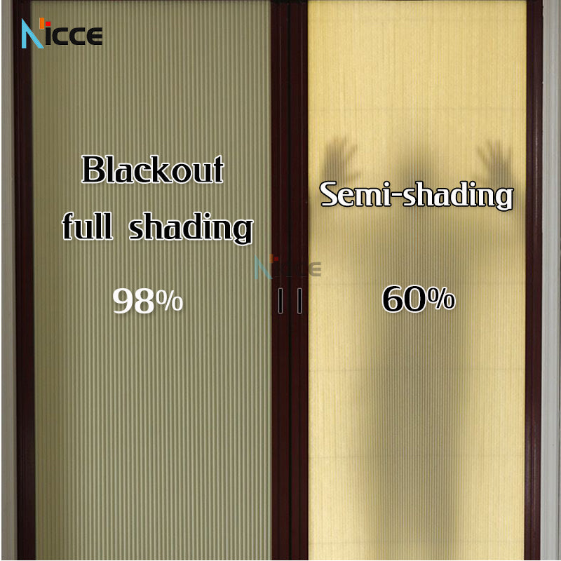 customize household multifunctional honeycomb door aluminum alloy frame woven fabric door page folding sliding door no punching bathroom waterproof and moisture-proof door patio non-woven fabric blackout curtain