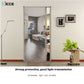 Customized household aluminum alloy screen door folding door invisible retractable aluminum frame screen window creative door curtain