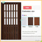 Customize PVC toilet door home kitchen slide door office door patition sliding folding partition divider PVC fold pintu