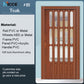 Customize PVC toilet door home kitchen slide door office door patition sliding folding partition divider PVC fold pintu