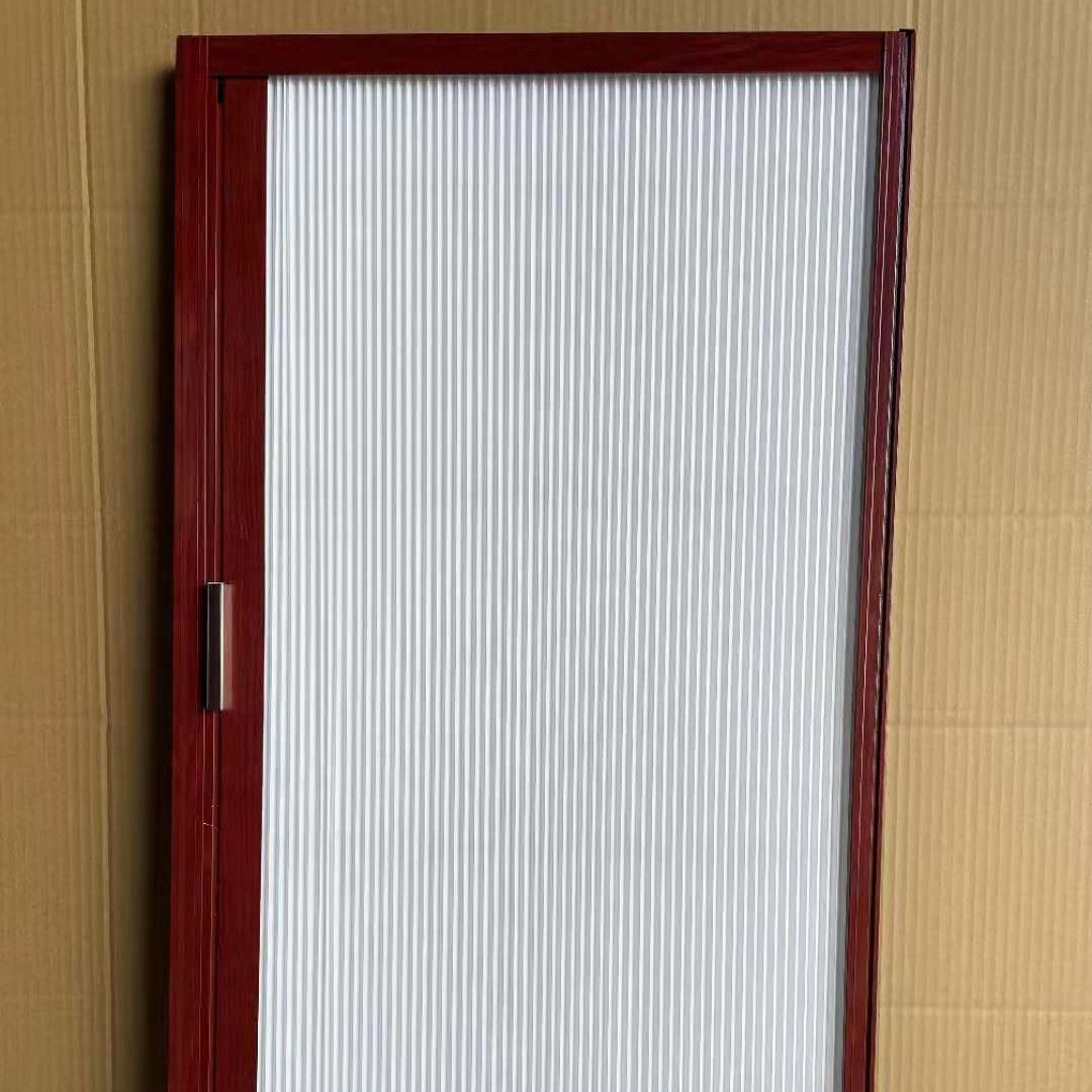 customize household multifunctional honeycomb door aluminum alloy frame woven fabric door page folding sliding door no punching bathroom waterproof and moisture-proof door patio non-woven fabric blackout curtain