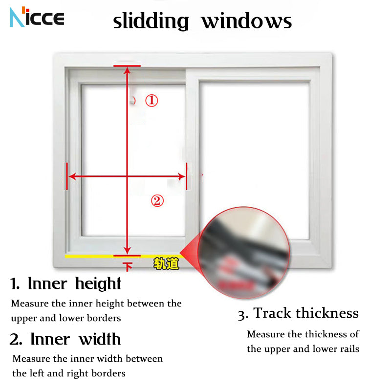 Customize home multifunctional window fence 3pcs thickened aluminum alloy punch-free safety guardrail sliding window